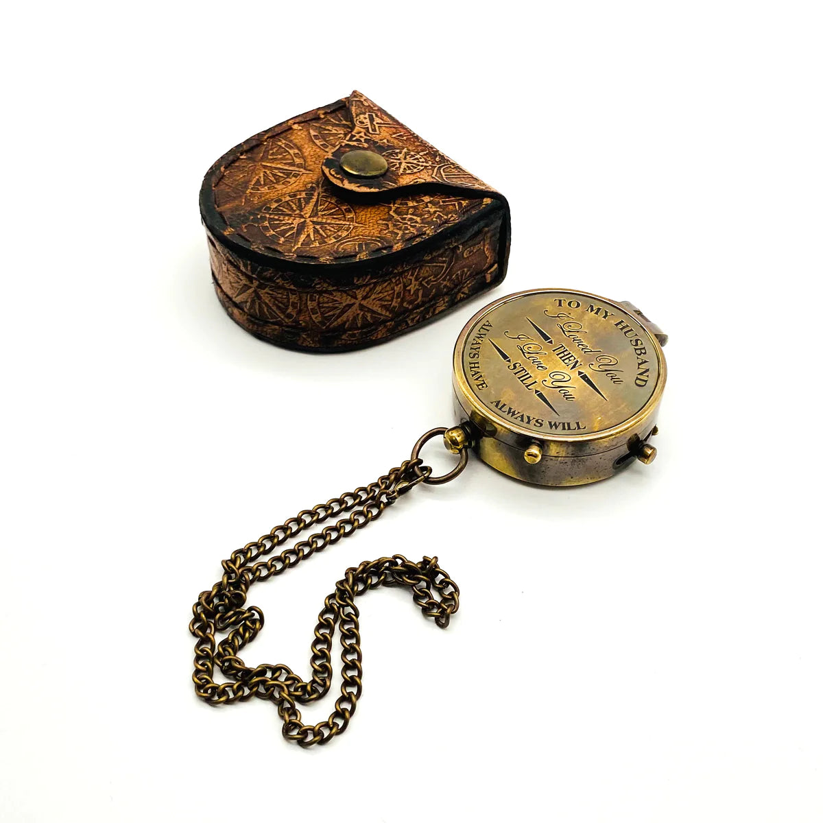 Compass with message - Husband
