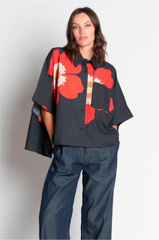 Itami Poppy Shirt Red