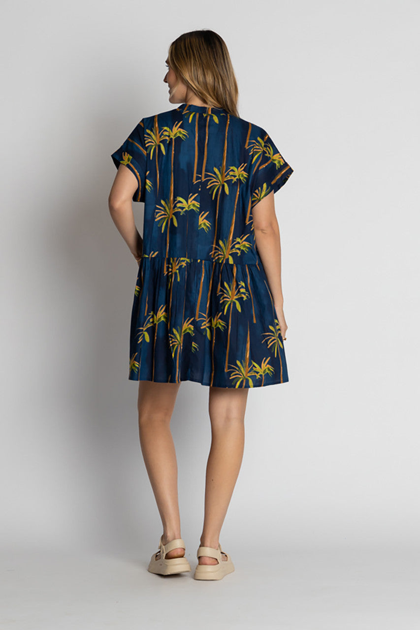 Badira Dress in Navy