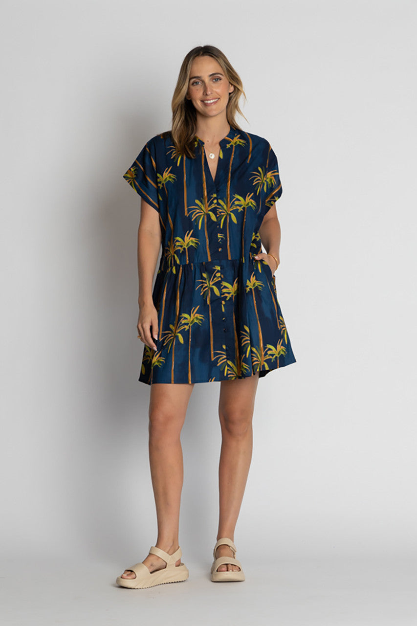 Badira Dress in Navy