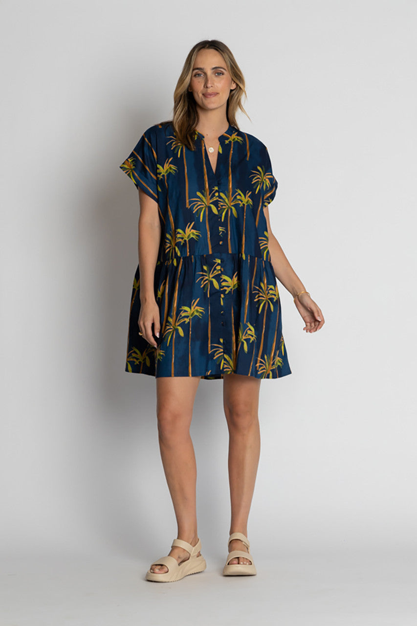 Badira Dress in Navy