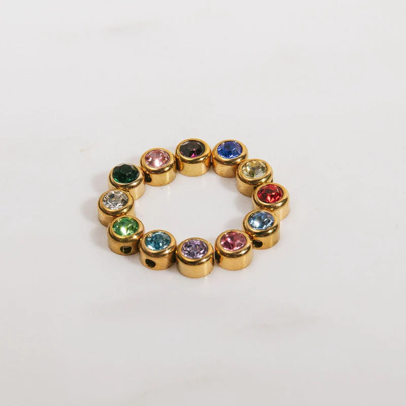 Luisa Luxe Personalised Birthstone Charm Necklace (Birthstone Charm only)