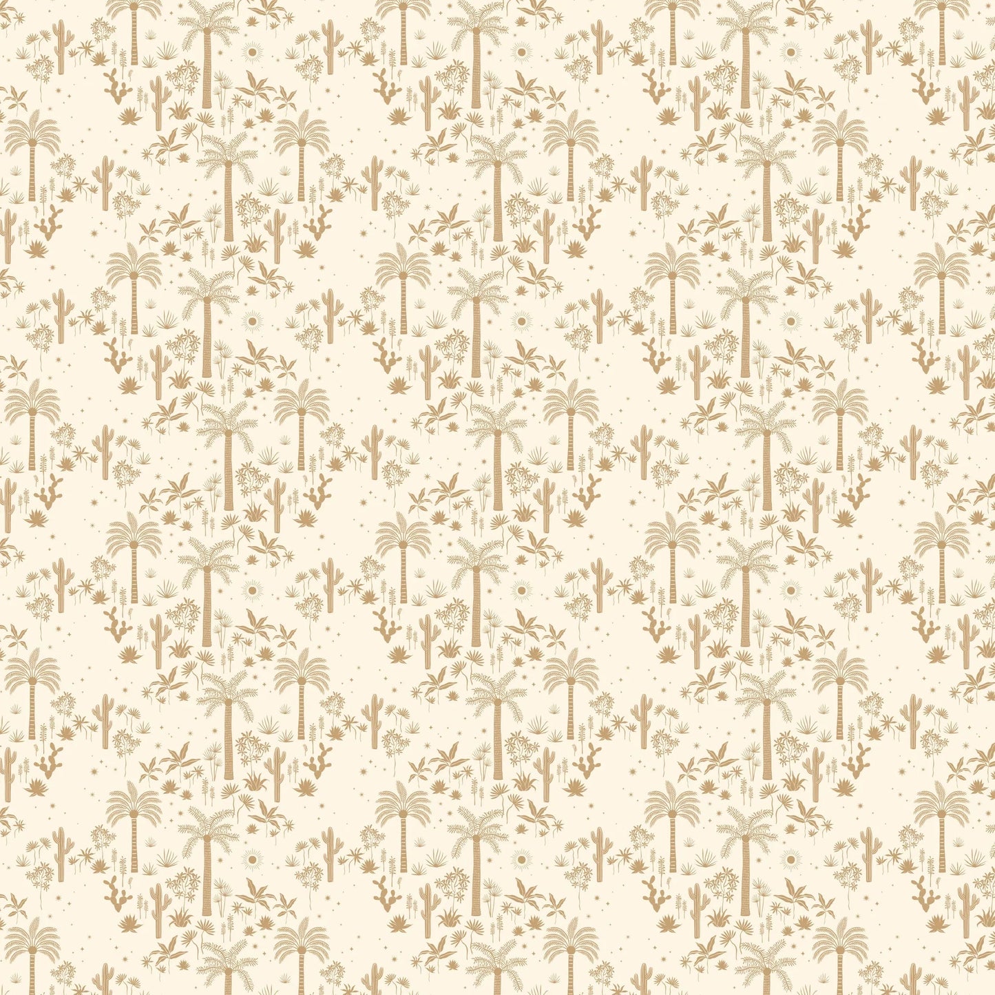 Desert Palms Organic Fitted Cot Sheet