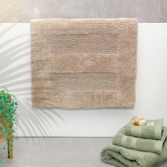 Retreat Cotton Reversible Bath Mat 50 x 80cms - Various
