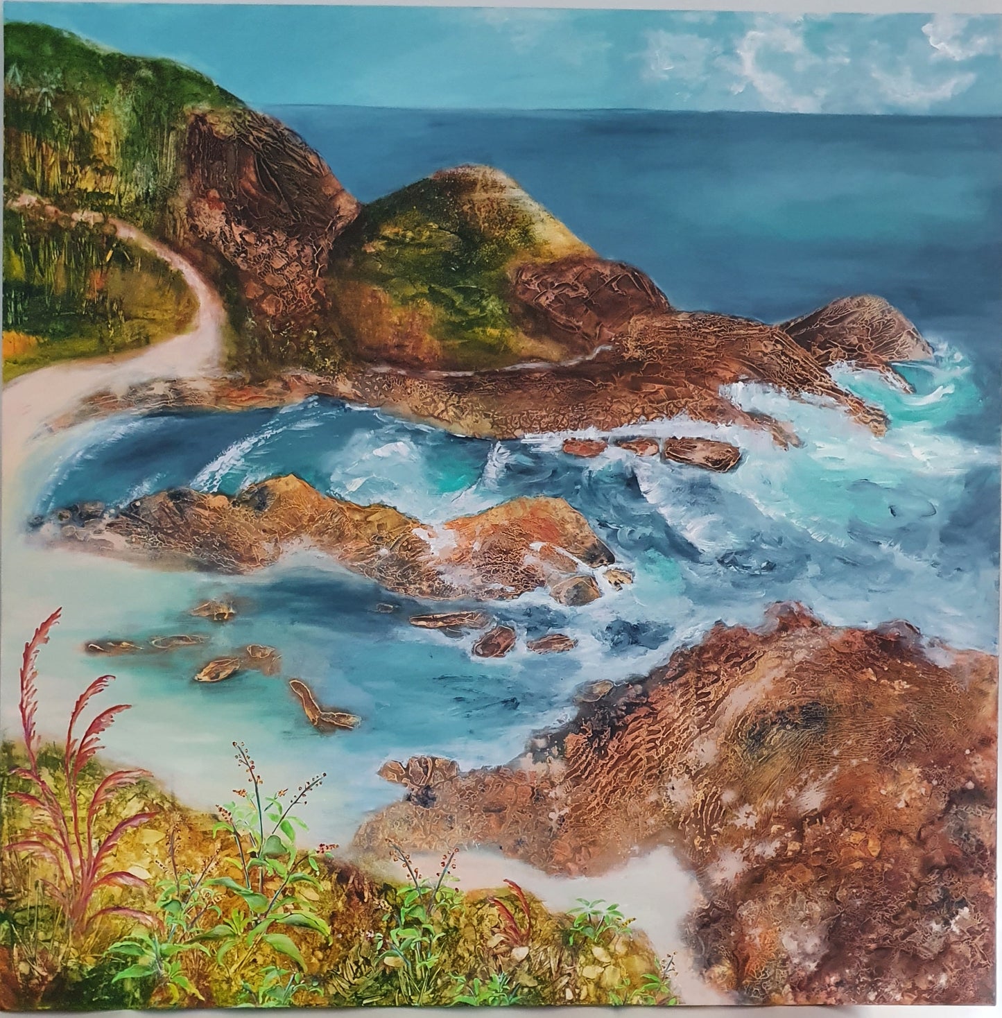 Ocean View from Lighthouse Road by Margaret Ballard