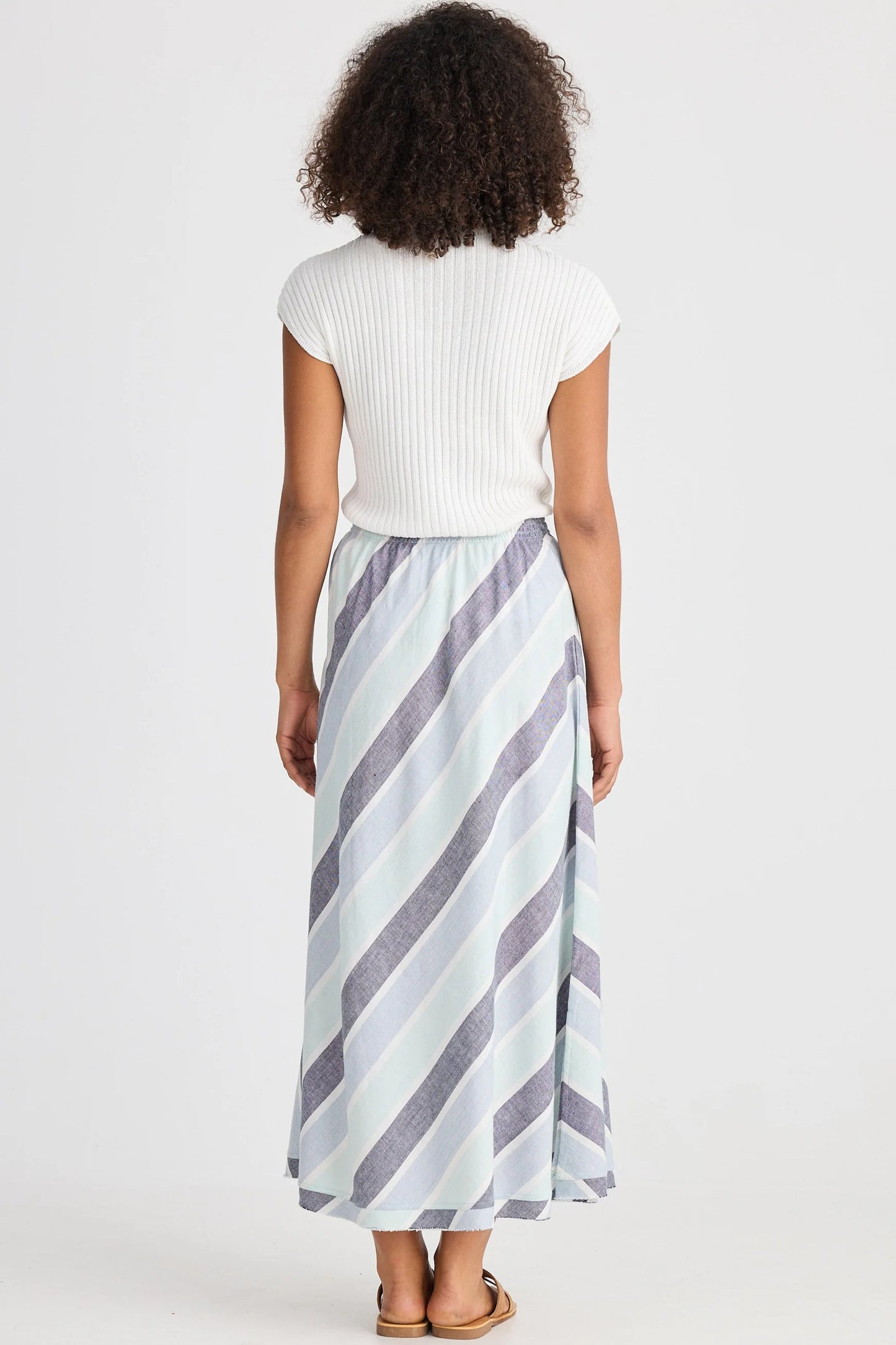 Sicily Skirt Blue Check