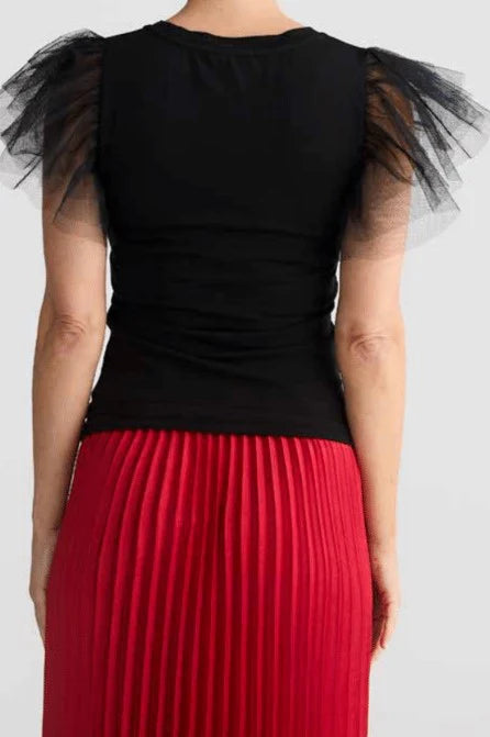 Alias Pleated Skirt in True Red