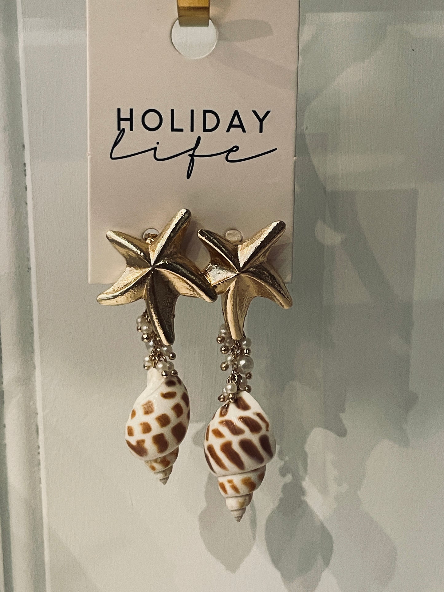 Star Shell Earrings