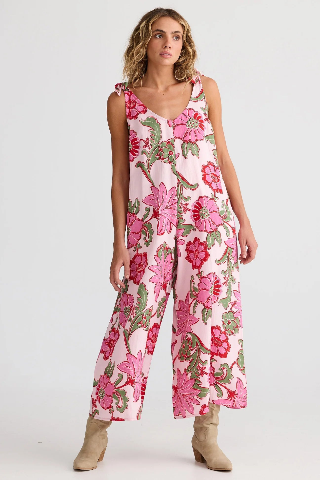 Temple Jumpsuit Pink Ibiza