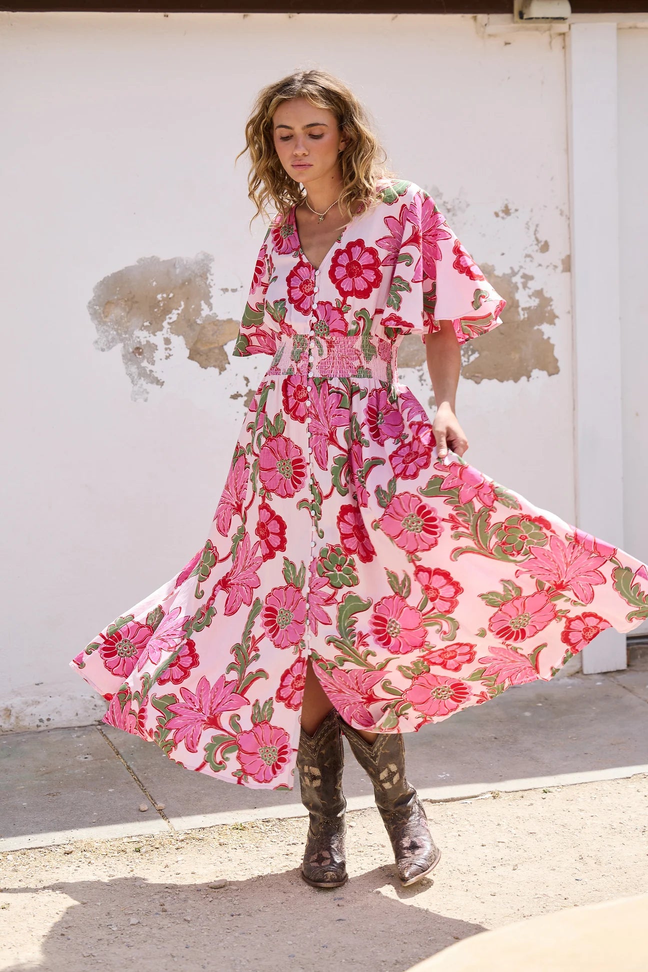 Harlow Dress Pink Ibiza