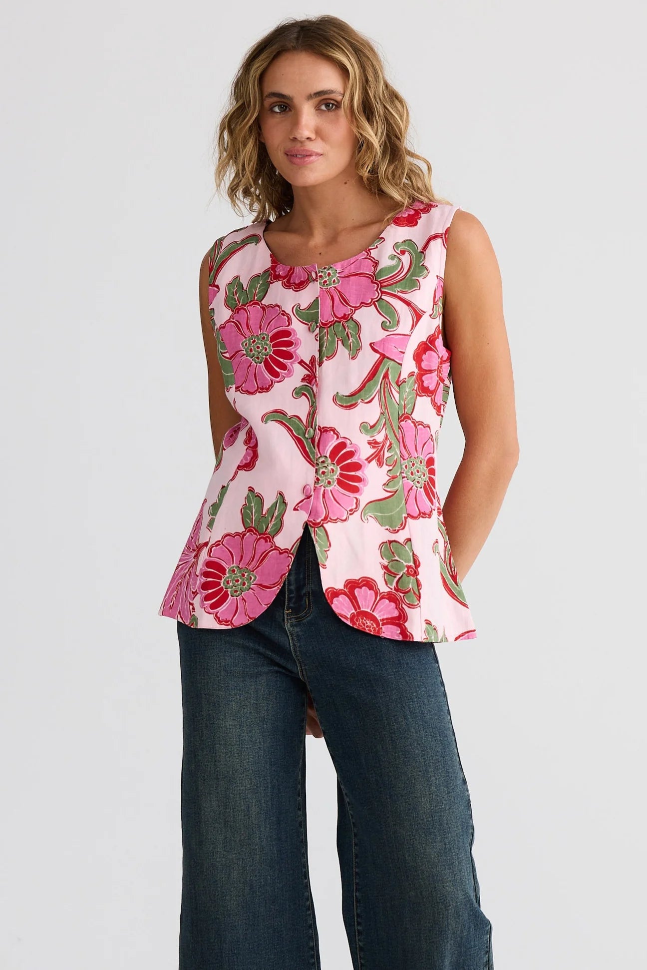 Chester Waistcoat Pink Ibiza