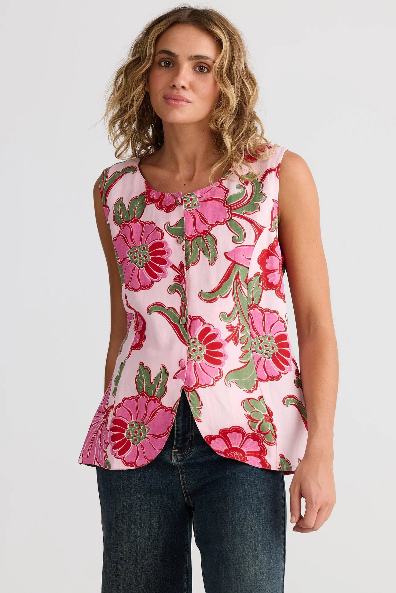 Chester Waistcoat Pink Ibiza