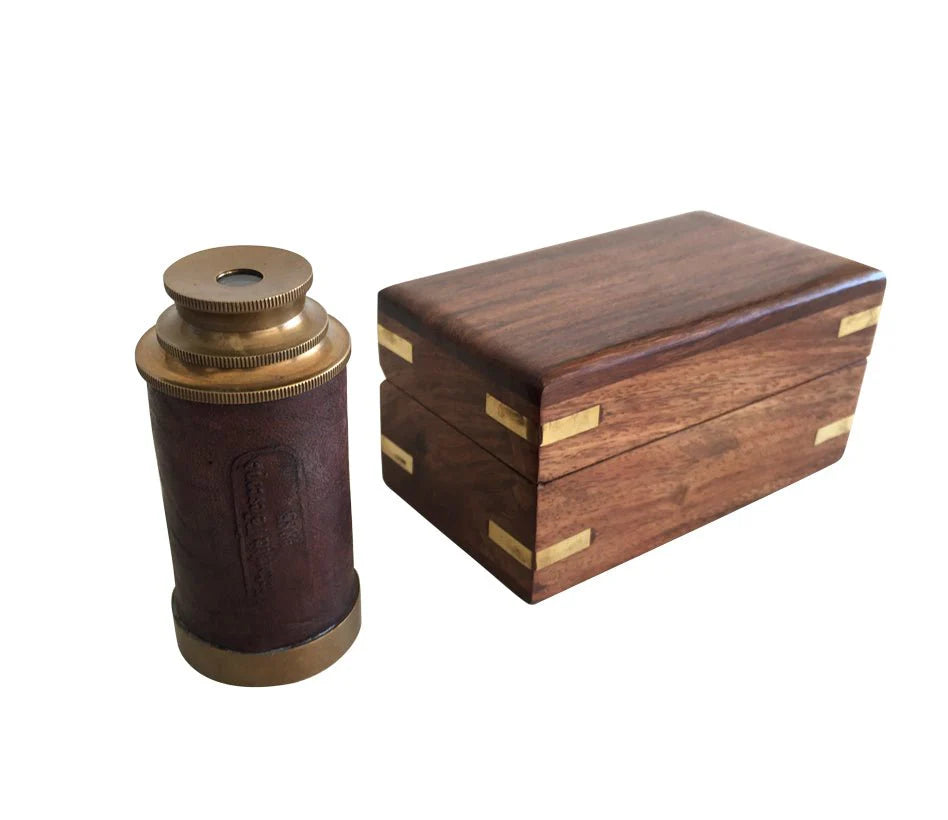 Pocket Spyglass 150mm - Wooden Box