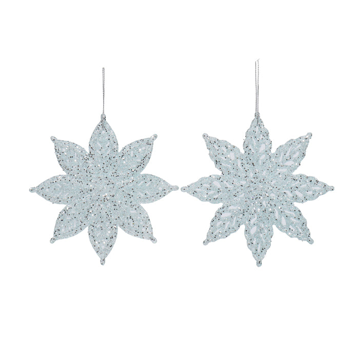 Teal Acrylic Snowflake Christmas Decoration