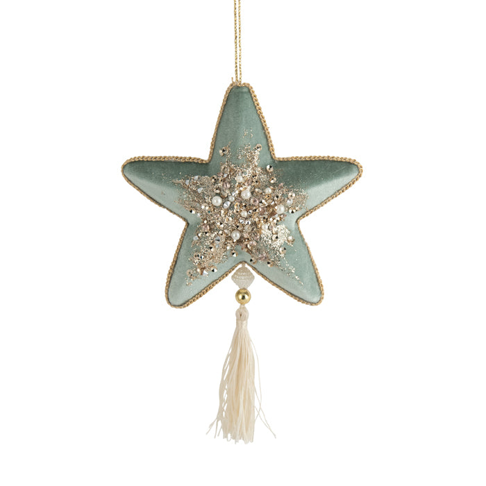 Mint Champagne Star w/ Tassle