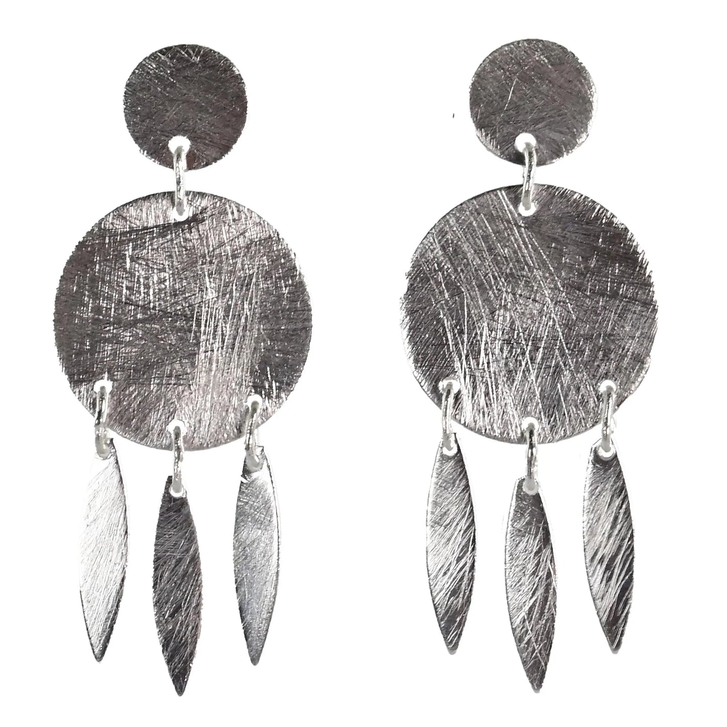 MW Silver Wash Earrings C174
