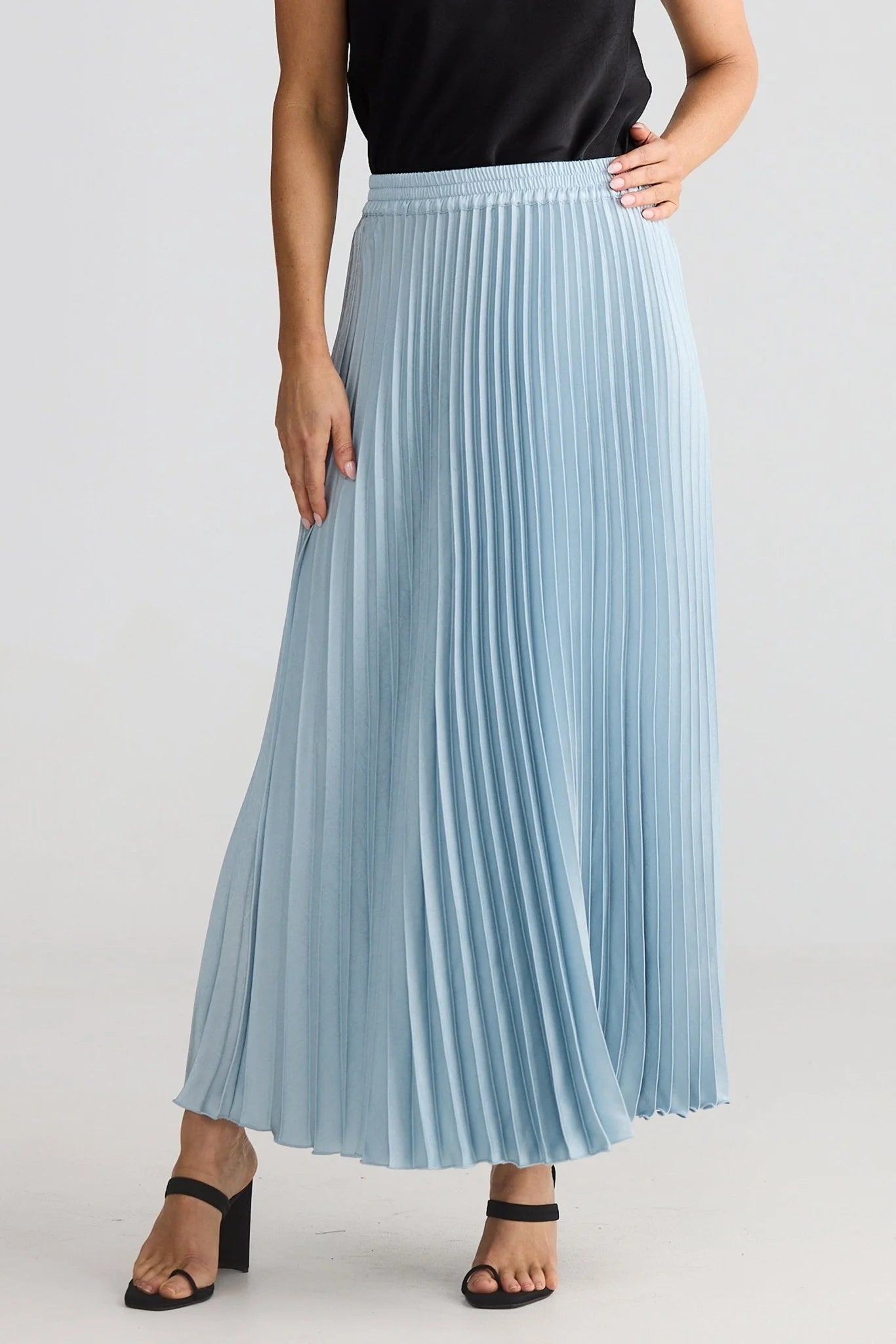 Alias Pleated Skirt in Blue Ice