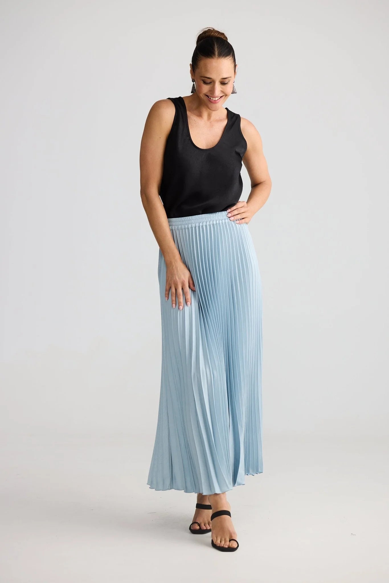 Alias Pleated Skirt in Blue Ice