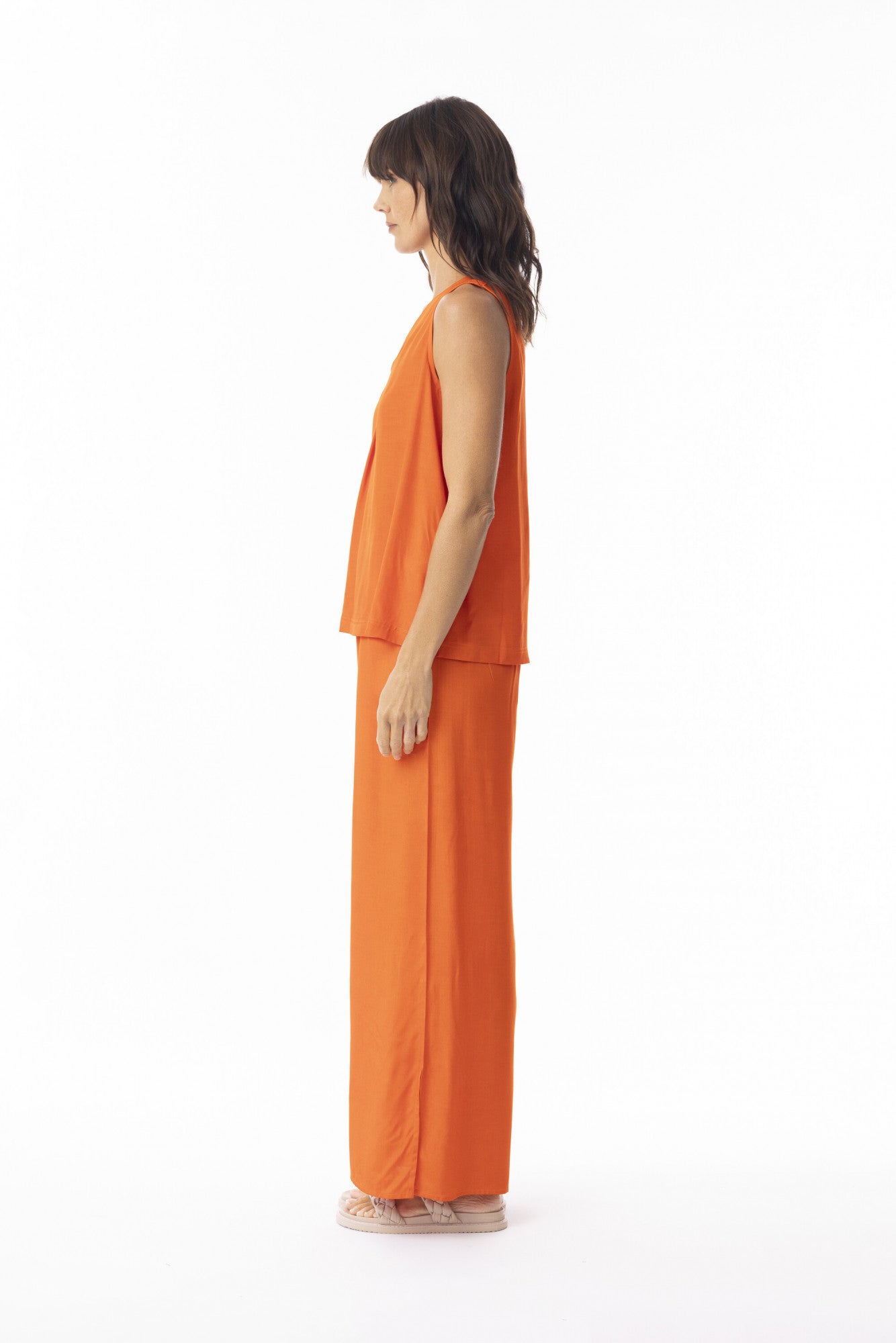 Lux Cami Sleeveless - Mandarin