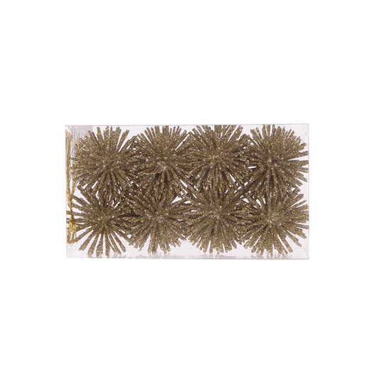 8 Pack Mini Champagne Glitter Puff