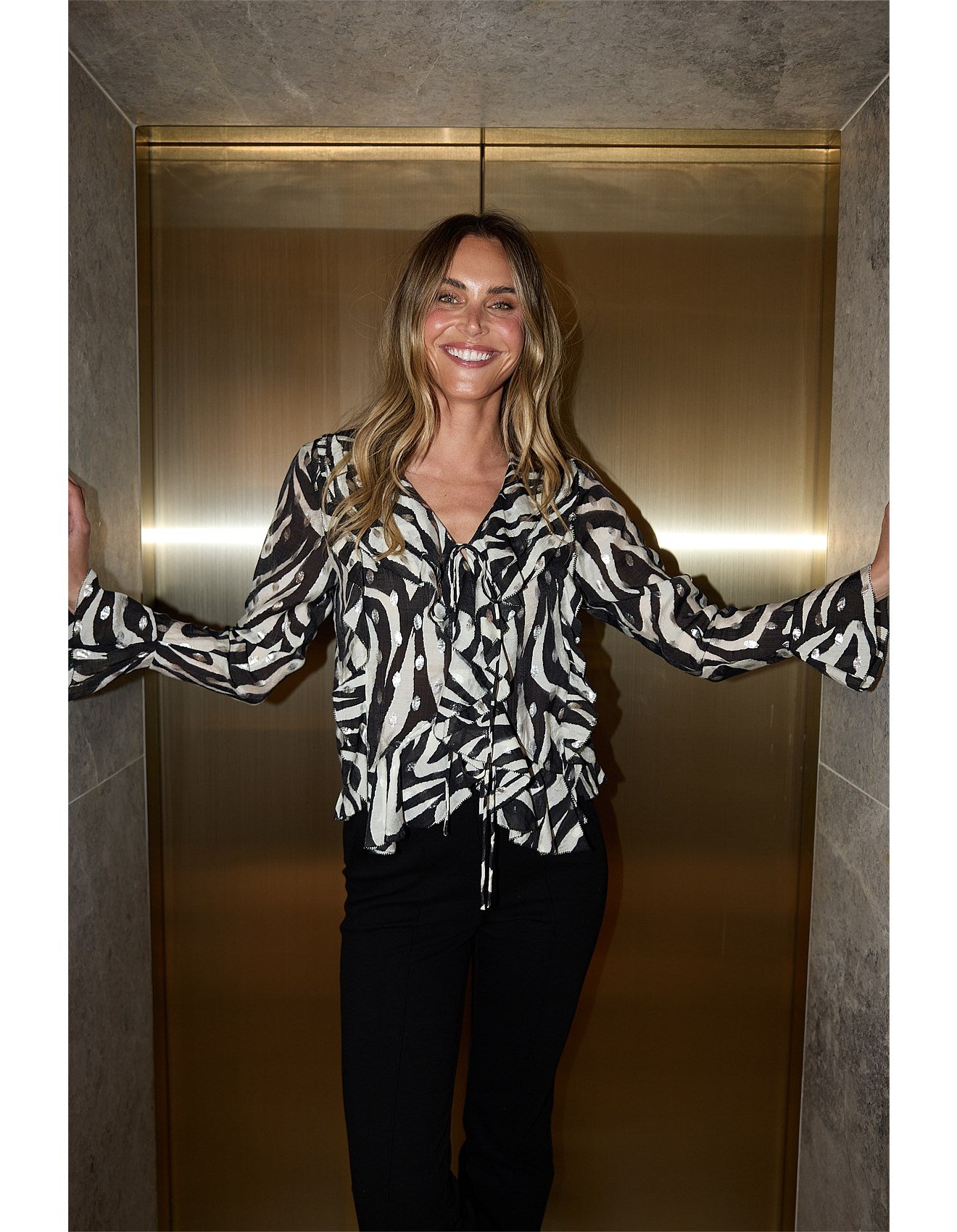 Harper Top in Zebra Print