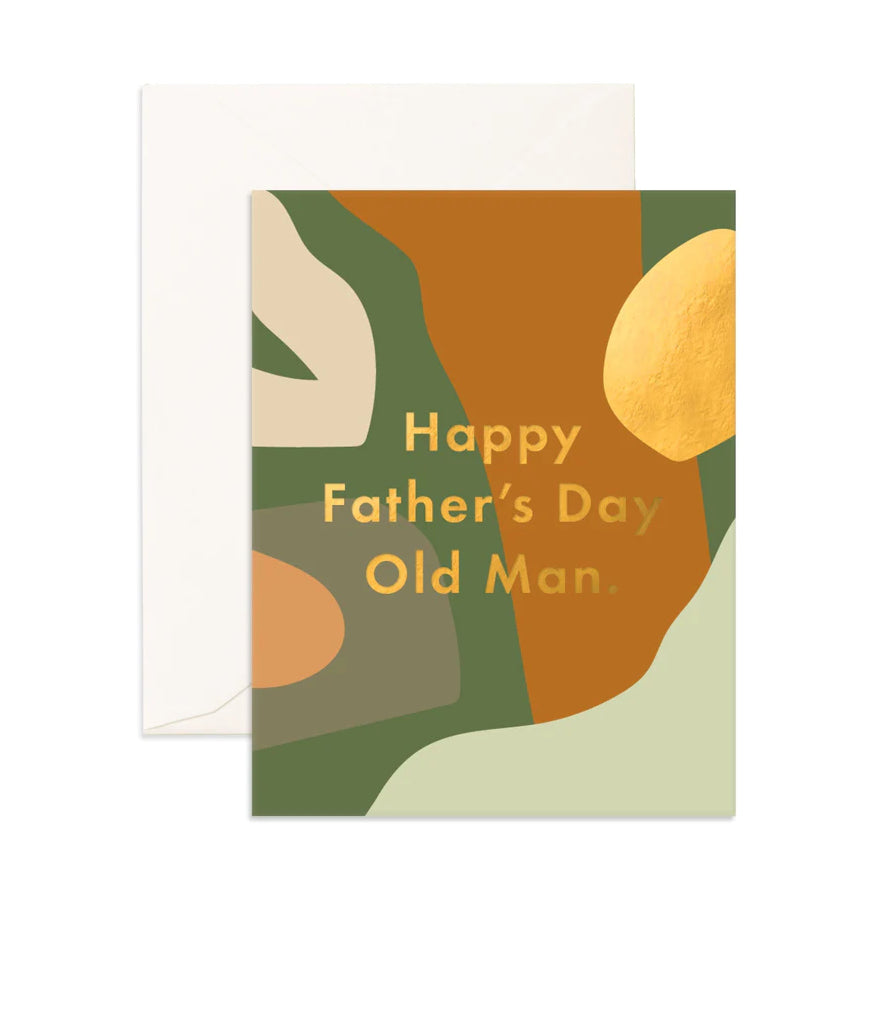Father’s Day Old Man Paint greeting card