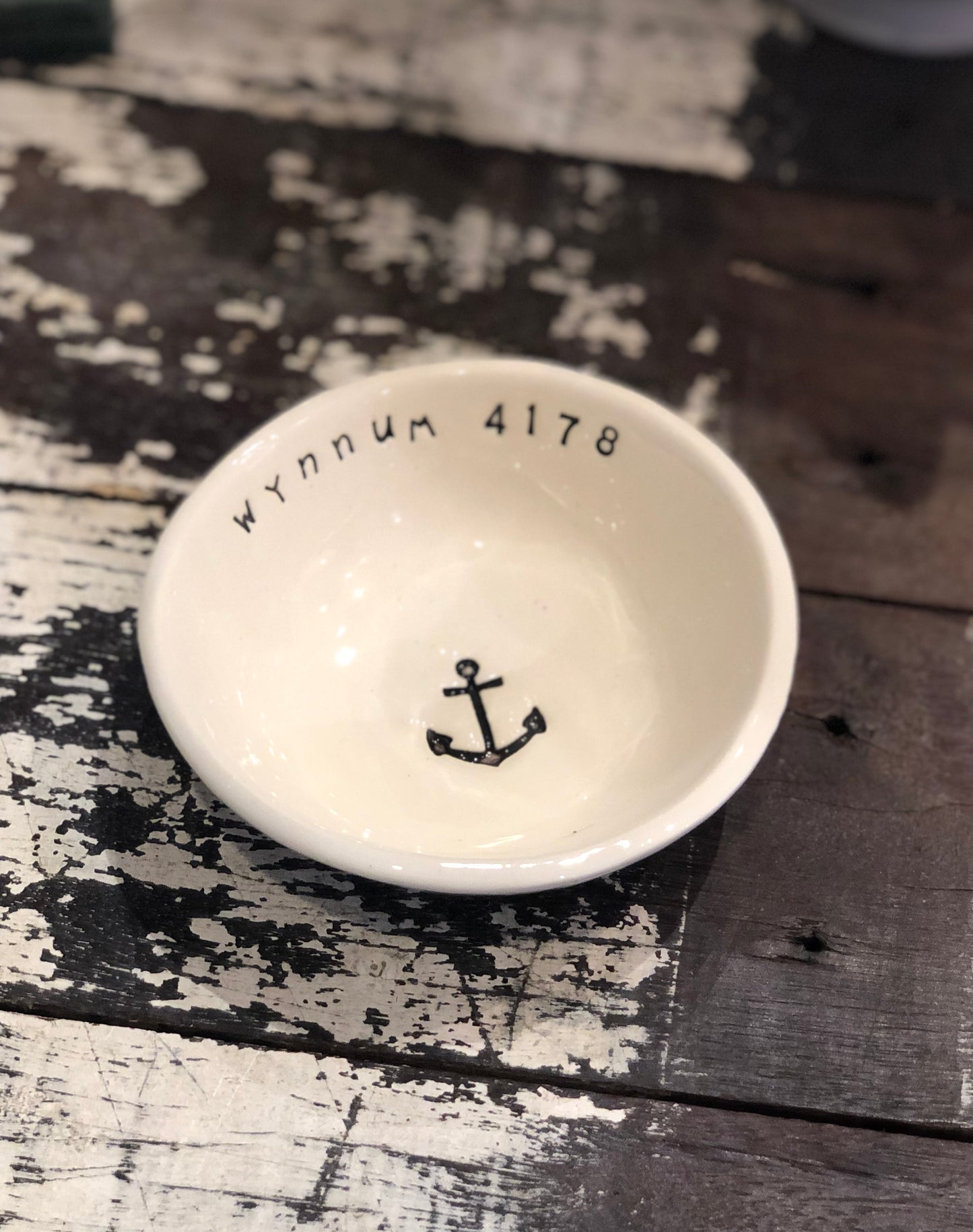 Handmade Little Bowl - LOTA 4179 with Anchor