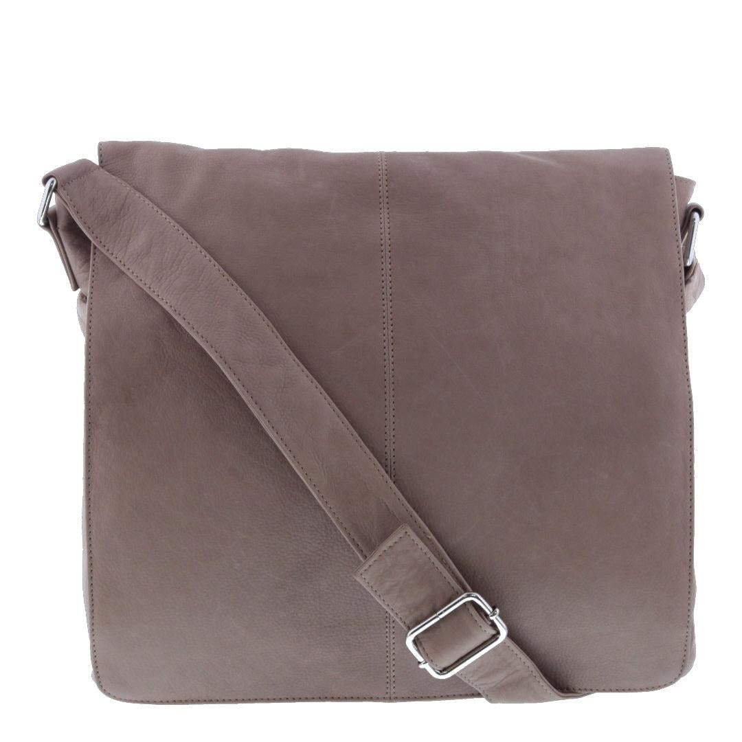 Sam Soft Leather Large Satchel With Flap