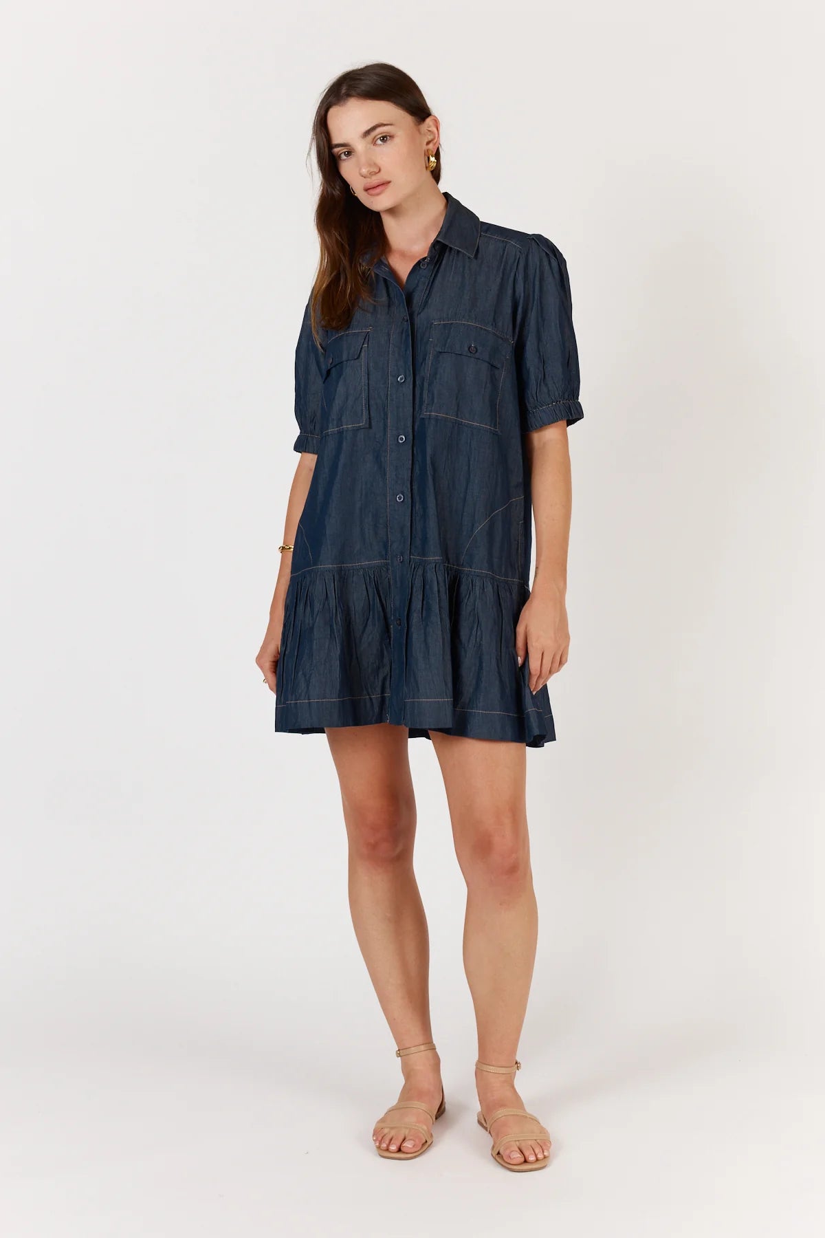Itami Denim Button Dress