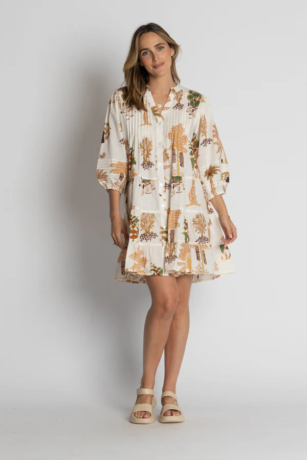 LulaLife Amrita Dress White