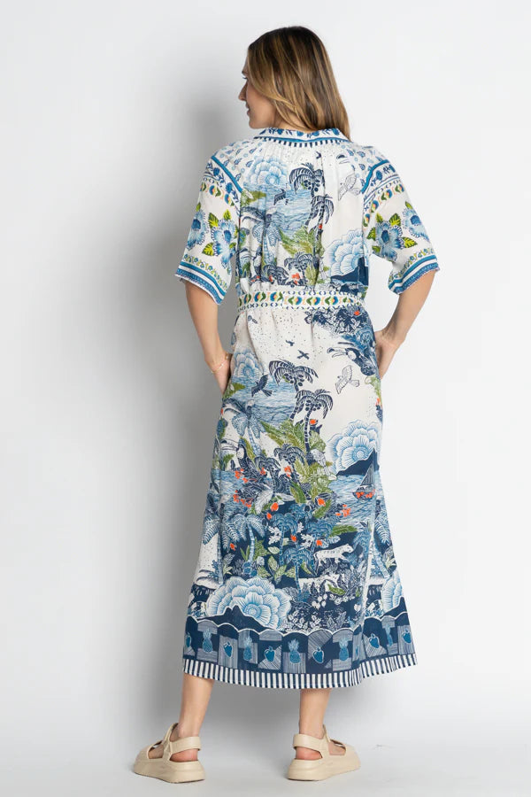 Dita Shirt Dress - Ocean