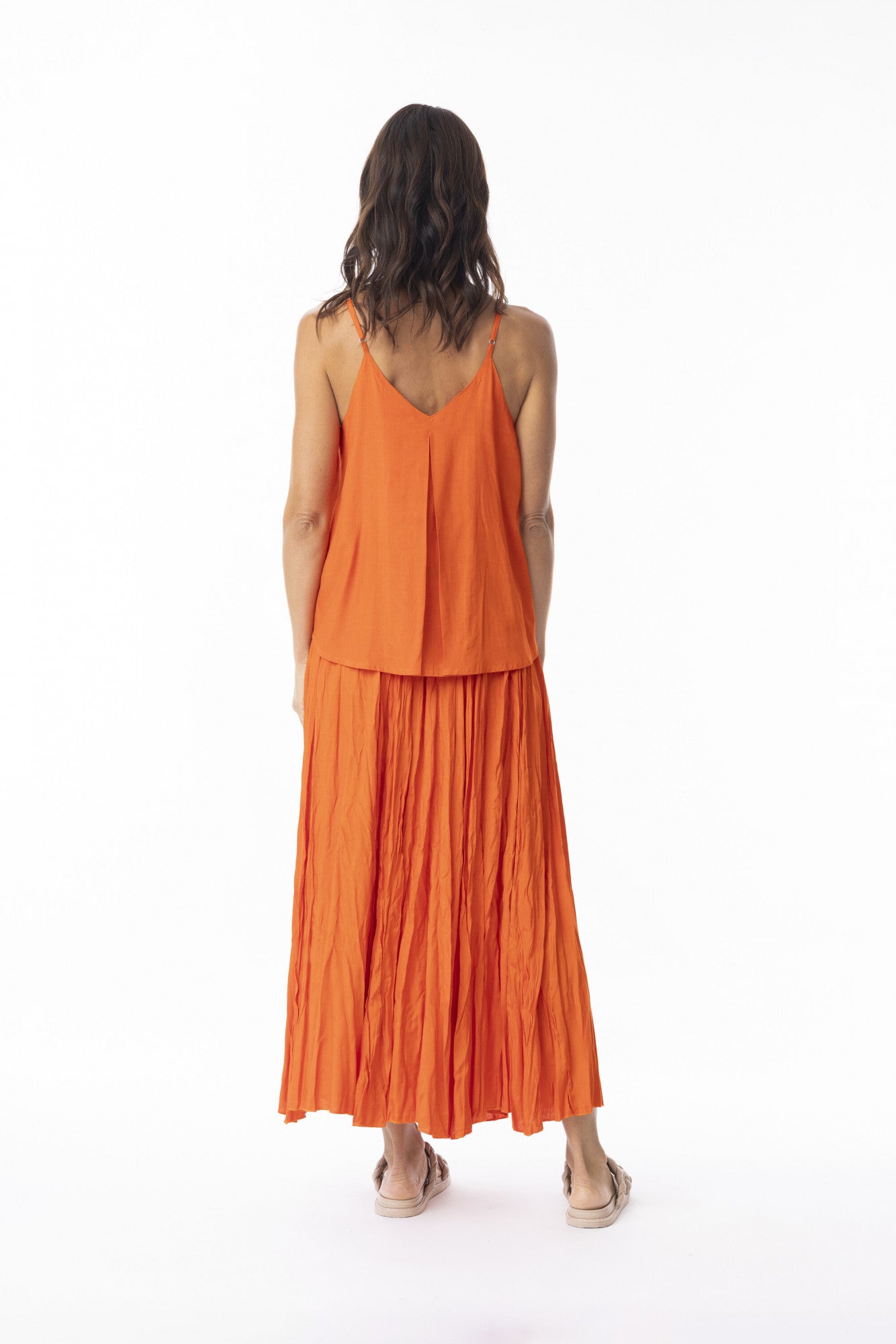 Lux Skirt Crushed - Mandarin