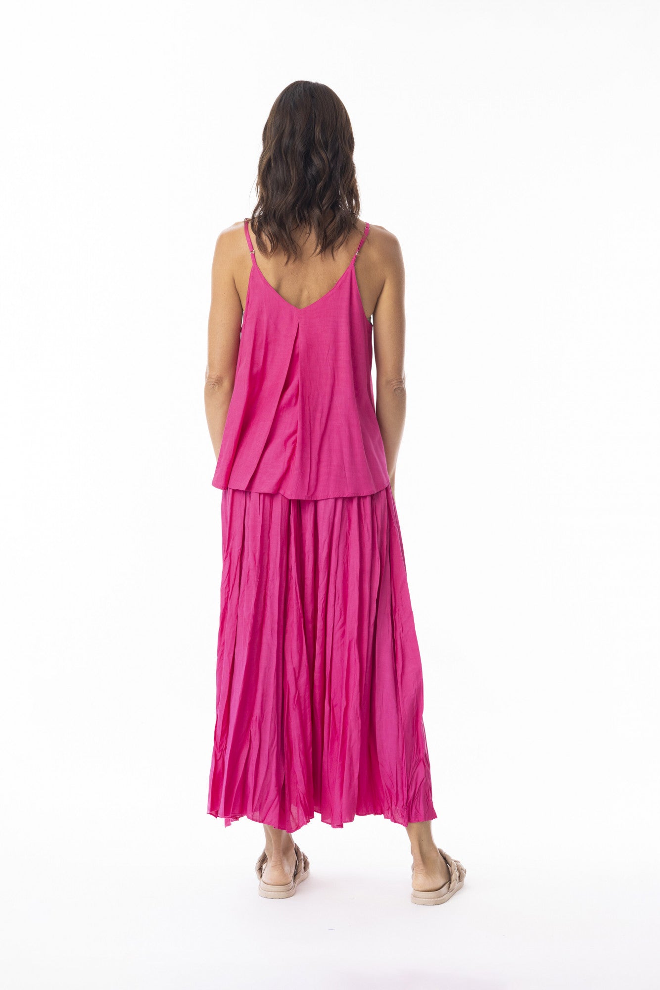 Lux Skirt Crushed - Hot Pink