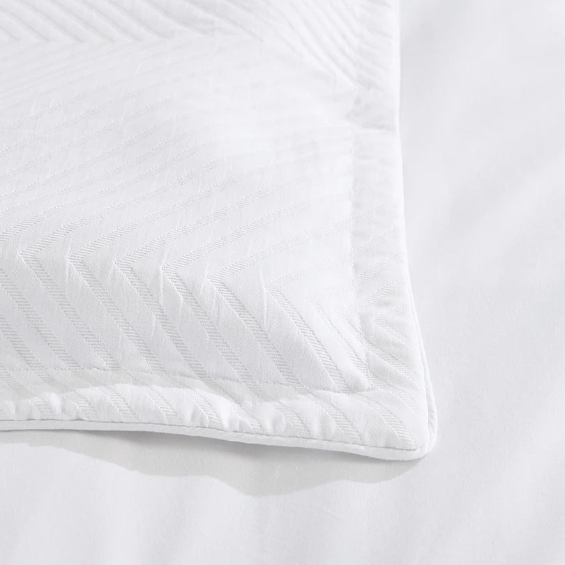 Atlantis Chevron Jacquard Coverlet Set