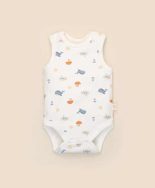Organic Cotton Singlet - Sea - 000 to 0