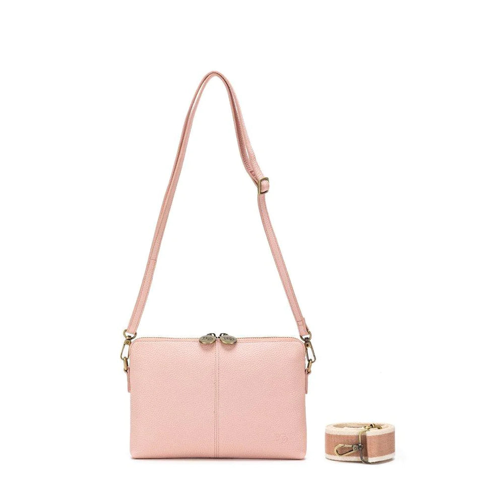 Kiara Crossbody/Clutch in Pink