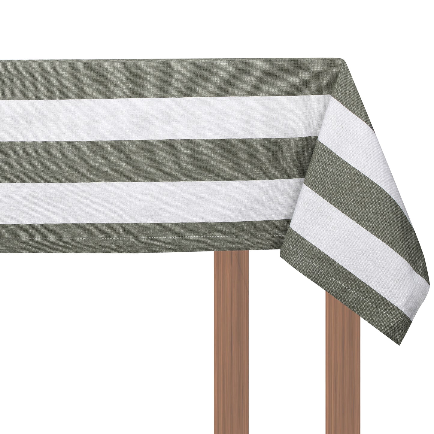 Stripe Eco Table Cloth in Olive