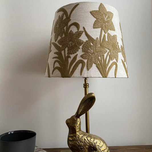 Narcissus Linen Tapered Shade in Butternut