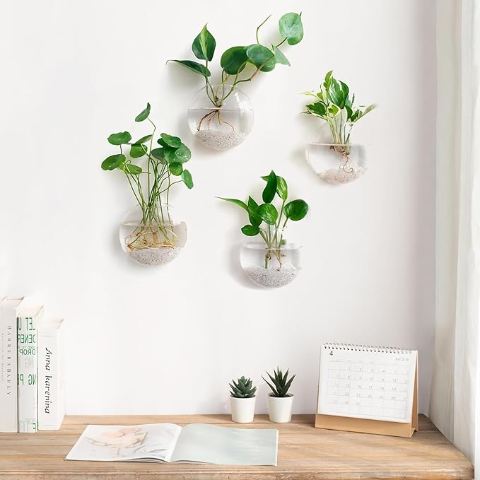 Glass Wall Hanging Planter