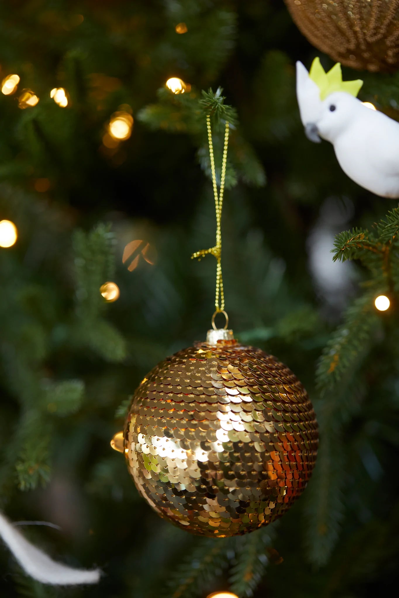 Gold Sequin Bauble