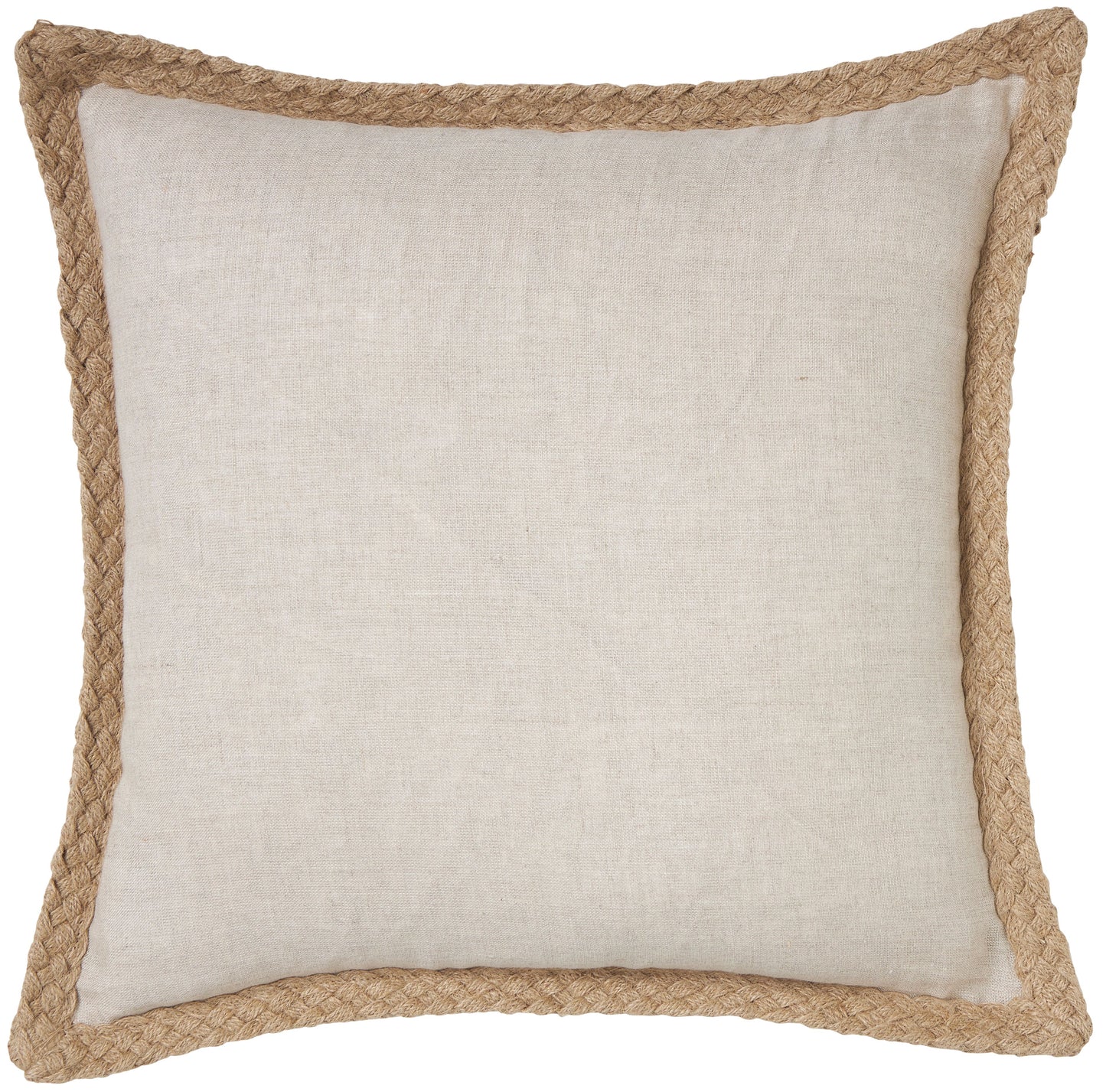 Jute Linen Cushion in Sand