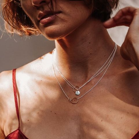 Petals Initial Letter Necklaces