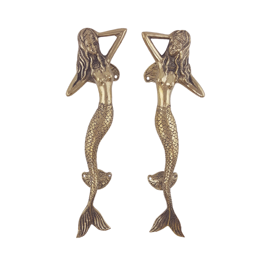 Mermaid Door Handles- Gold