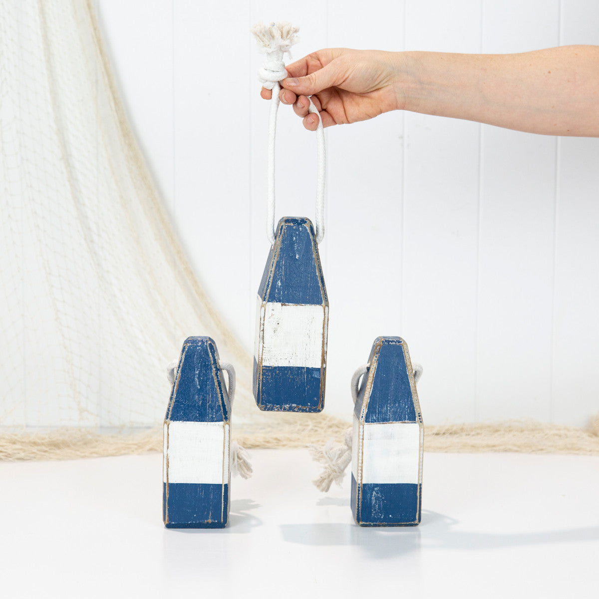 Buoys Small - Blue and White