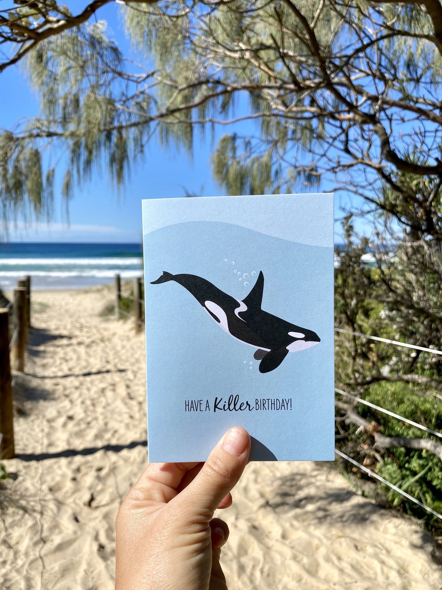Birthday Card - Killer Whale Orca