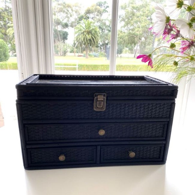 Weave Jewellery Box Black