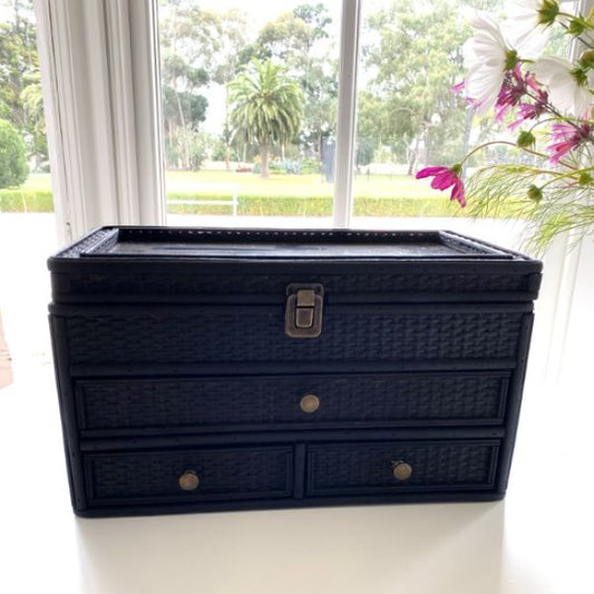 Weave Jewellery Box Black