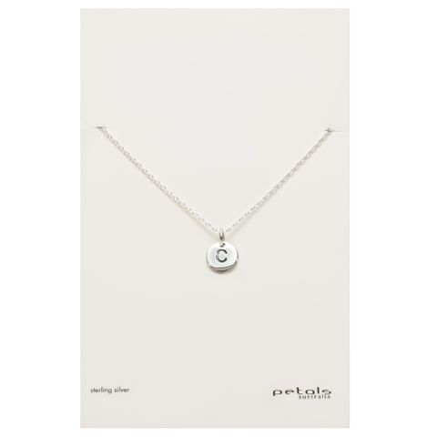 Petals Initial Letter Necklaces