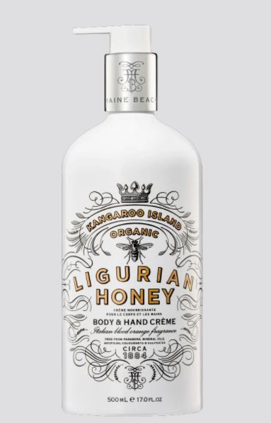 Organic Ligurian Honey Hand & Body Creme 500ml