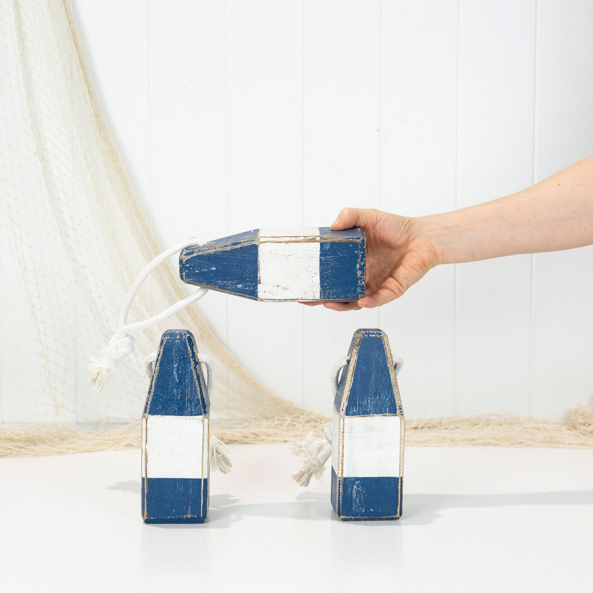 Buoys Small - Blue and White